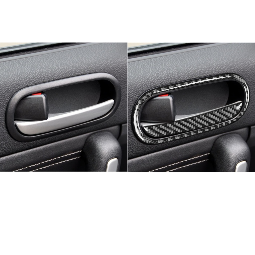 Carbon Fiber Door Handles Trims (4 pieces) For Miata NC/Mk3