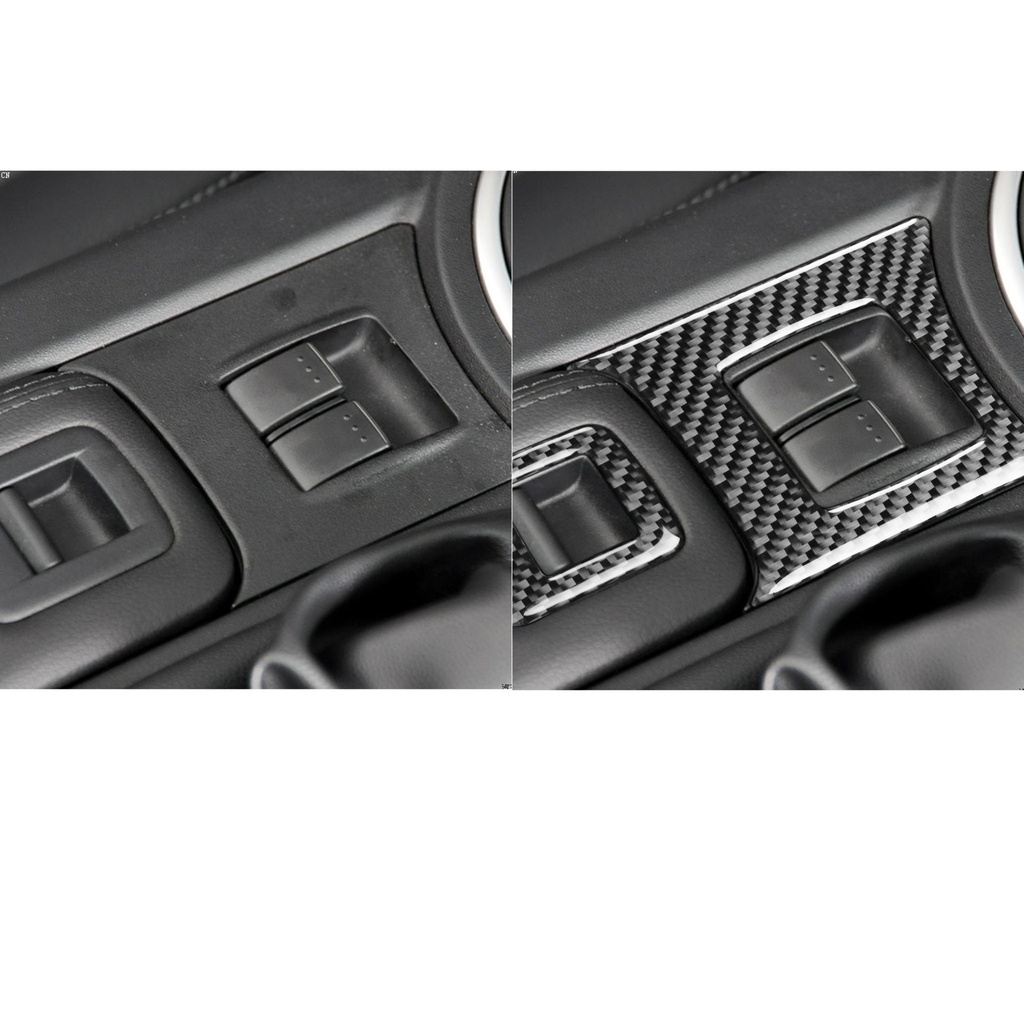 Carbon Fiber Power Windows Switch and Armrest Trims (2 pieces) For Miata NC/Mk3