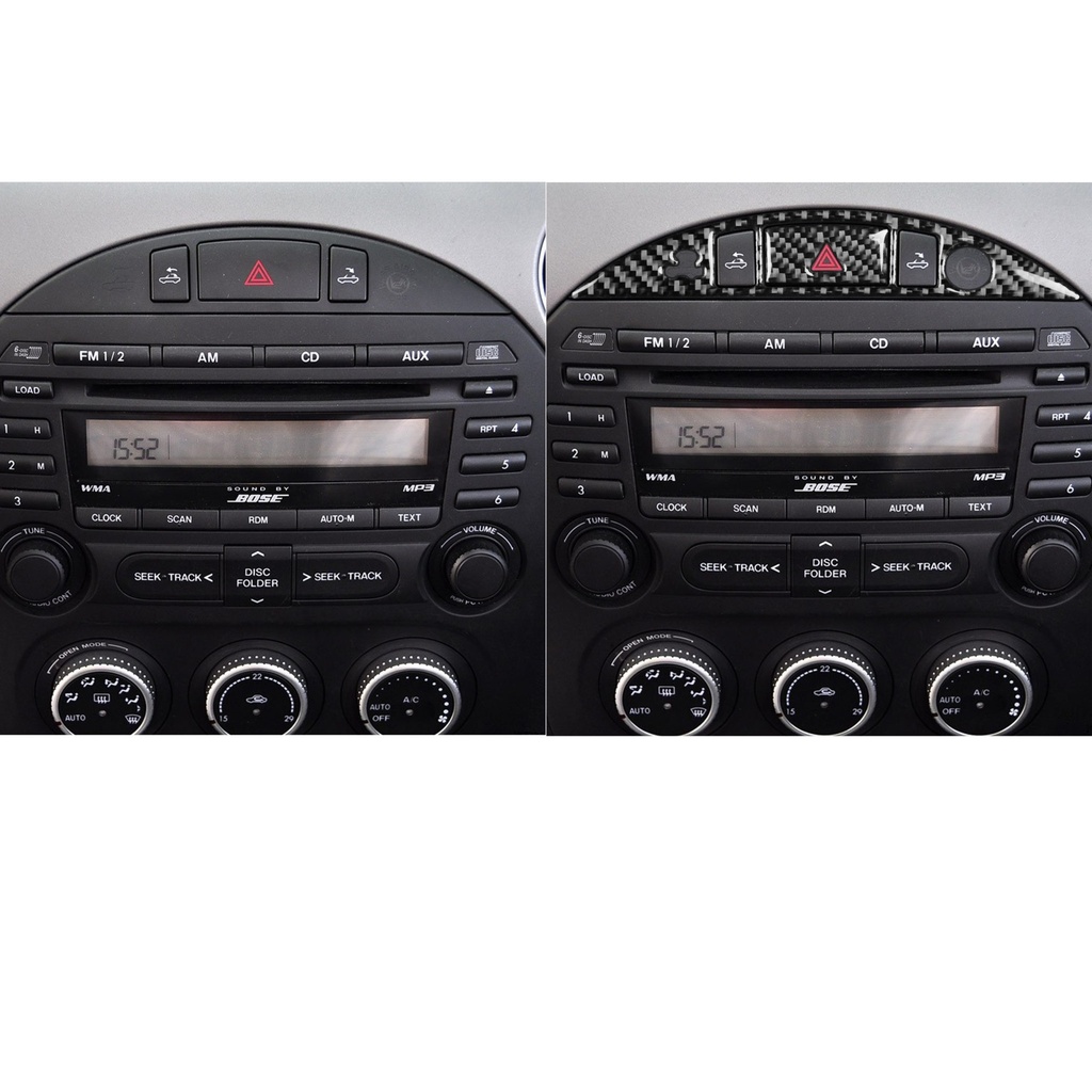Carbon Fiber Warning Trim Cover For Miata NC/Mk3 (PRHT Only)
