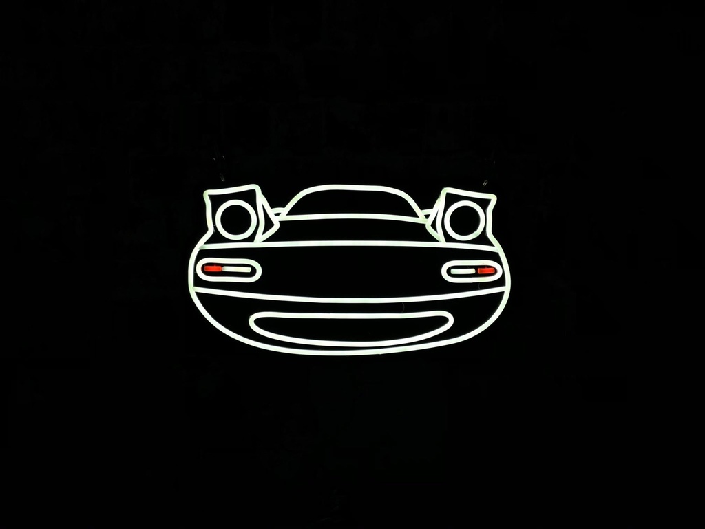 Mazda Miata NA LED Neon Sign (Front view)