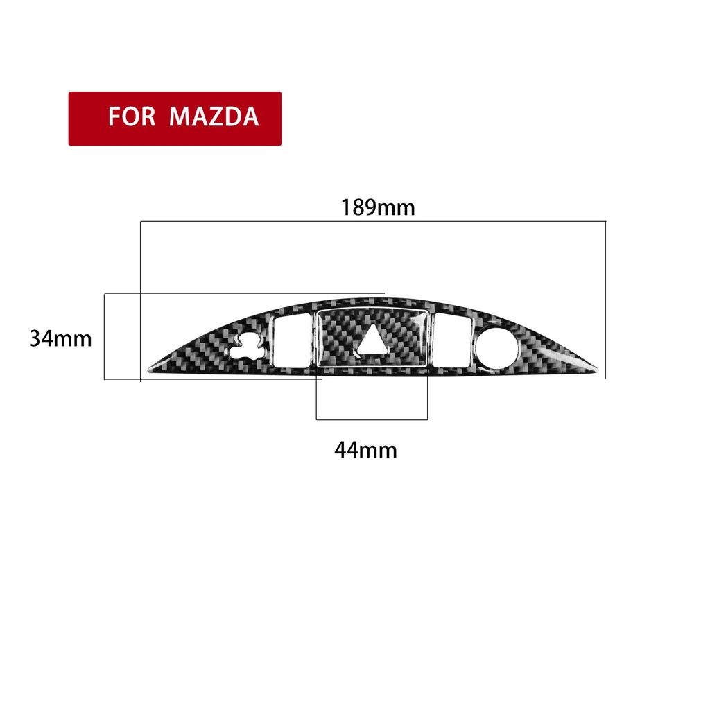 Carbon Fiber Warning Trim Cover For Miata NC/Mk3 (PRHT Only)