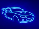 Mazda Miata NC LED Neon Sign (3/4 view)