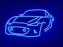 Mazda Miata ND LED Neon Sign (3/4 view)