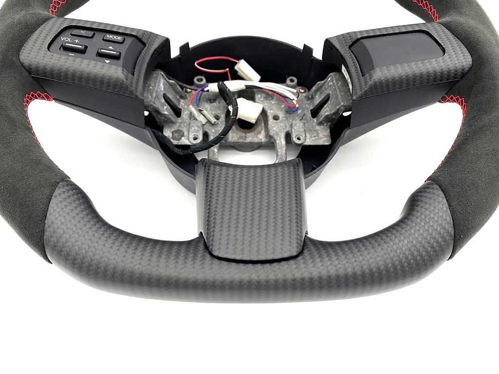Carbon Fiber/Alcantara Steering Wheel With LED Screen For Miata NC/Mk3