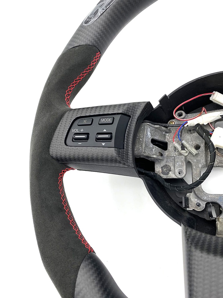 Carbon Fiber/Alcantara Steering Wheel With LED Screen For Miata NC/Mk3