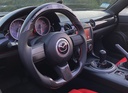 Carbon Fiber/Leather Steering Wheel With LED Screen For Miata NC/Mk3