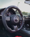 Carbon Fiber/Leather Steering Wheel With LED Screen For Miata NC/Mk3