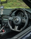 Carbon Fiber/Leather Steering Wheel With LED Screen For Miata NC/Mk3