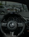 Carbon Fiber/Leather Steering Wheel With LED Screen For Miata NC/Mk3