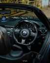 Carbon Fiber/Leather Steering Wheel With LED Screen For Miata NC/Mk3