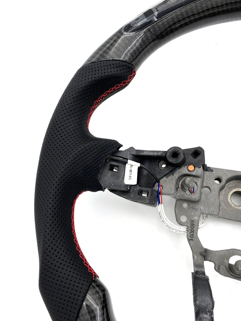 Carbon Fiber/Leather Steering Wheel With LED Screen For Miata ND/Mk4