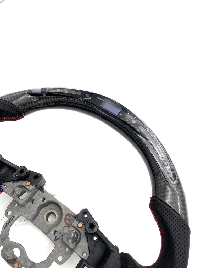 Carbon Fiber/Leather Steering Wheel With LED Screen For Miata ND/Mk4