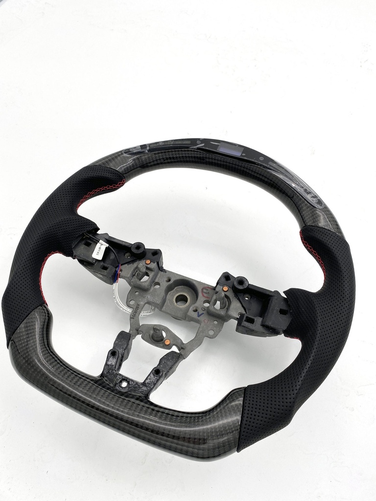 Carbon Fiber/Leather Steering Wheel With LED Screen For Miata ND/Mk4
