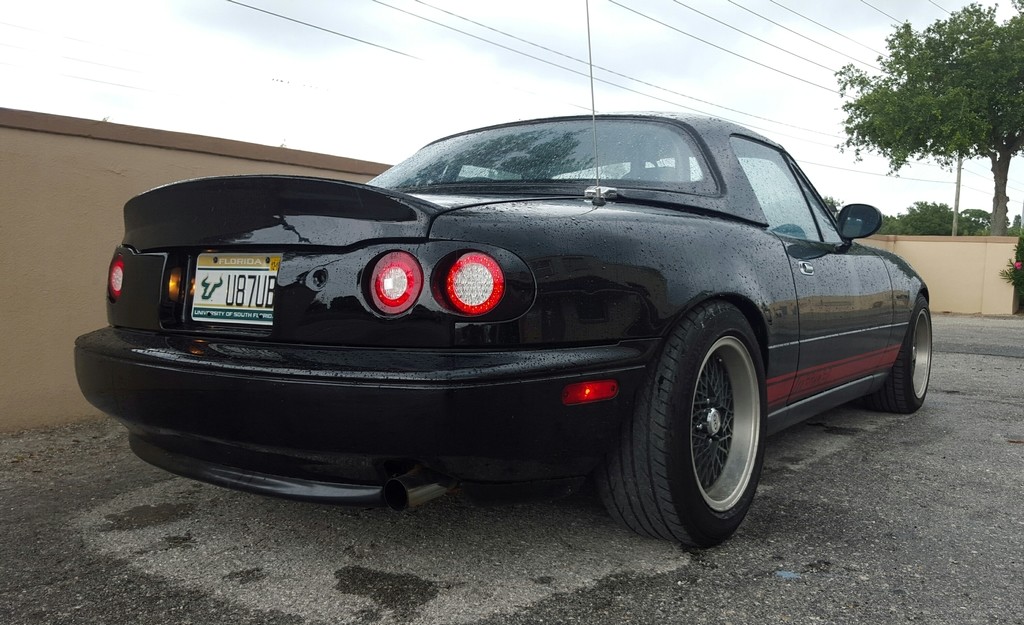 Quad LED Tail Lights Rear Finish Panel For Miata NA/Mk1