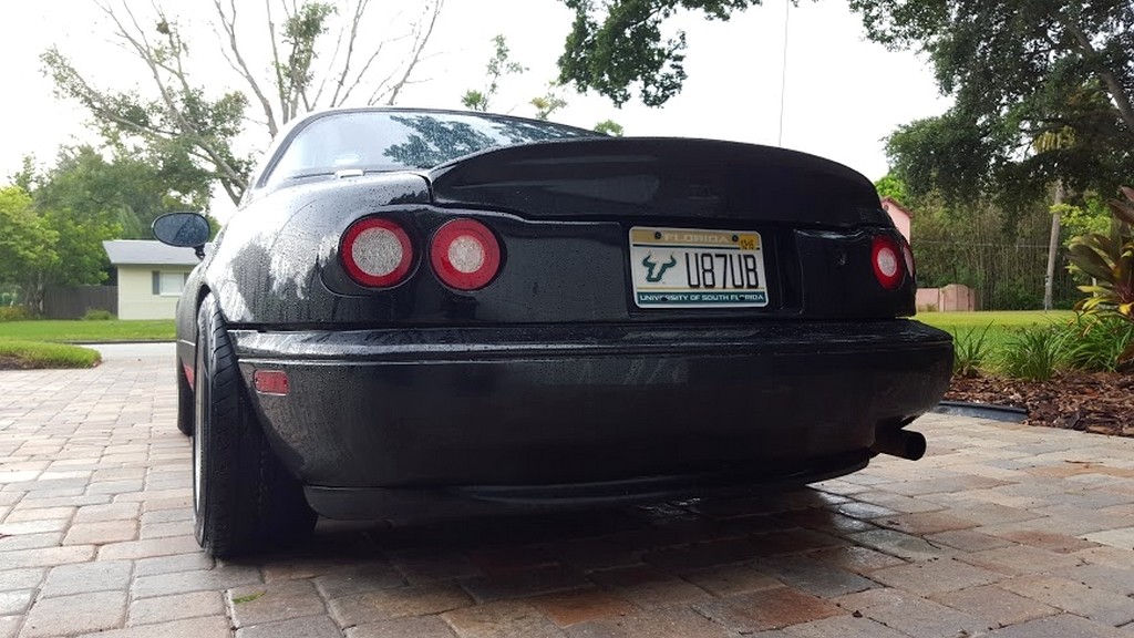 Quad LED Tail Lights Rear Finish Panel For Miata NA/Mk1