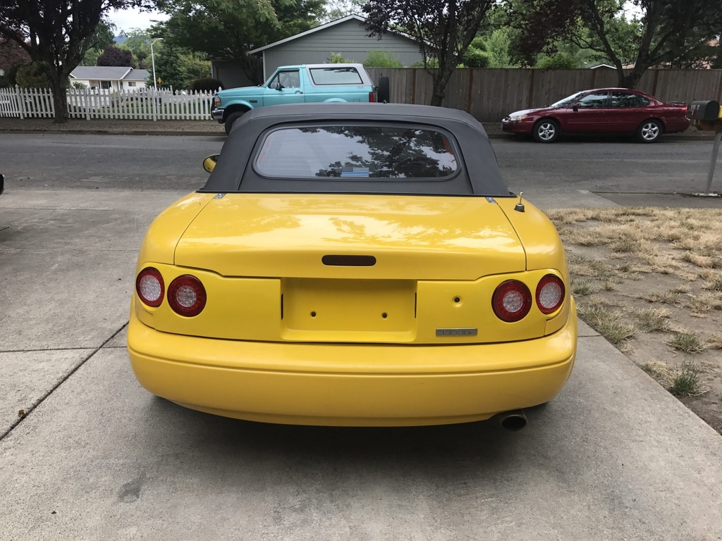 Quad LED Tail Lights Rear Finish Panel For Miata NA/Mk1