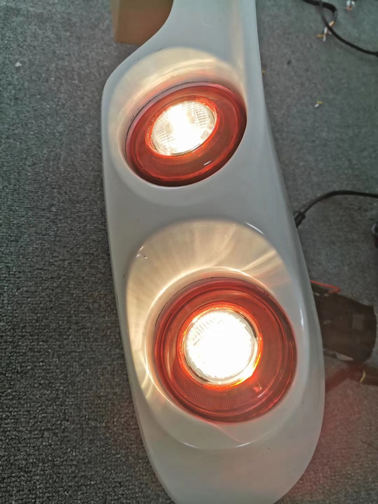 Quad Lights + Ducktail Trunk Spoiler Kit For RX-7 FD