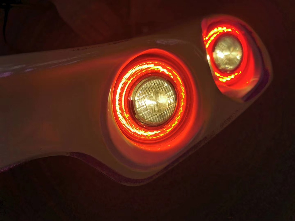 Quad Lights + Ducktail Trunk Spoiler Kit For RX-7 FD
