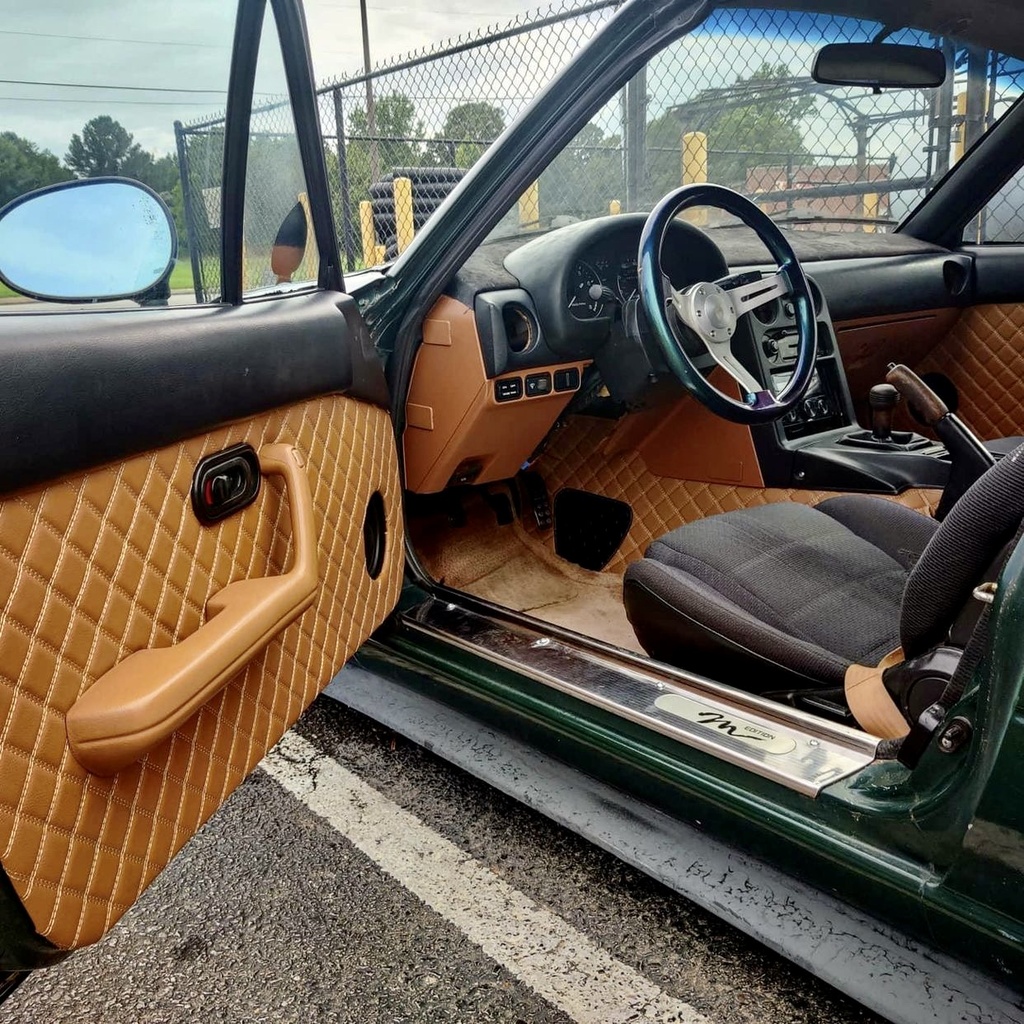 Quilted Door Panels Double-Stitching (Matching the 7 Trims Kit) For Miata NA/Mk1