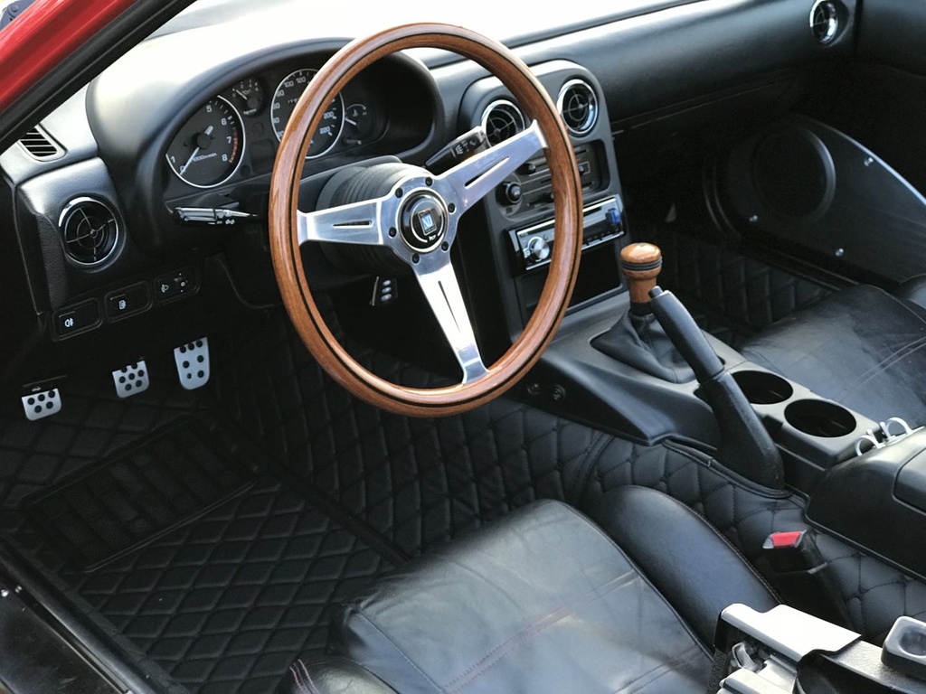 Quilted Floor mats Deluxe version (Premade material) For Miata NA/NB