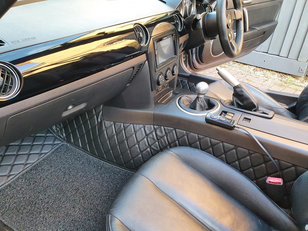 Quilted Floor mats Deluxe version (Premade material) For Miata NC/Mk3