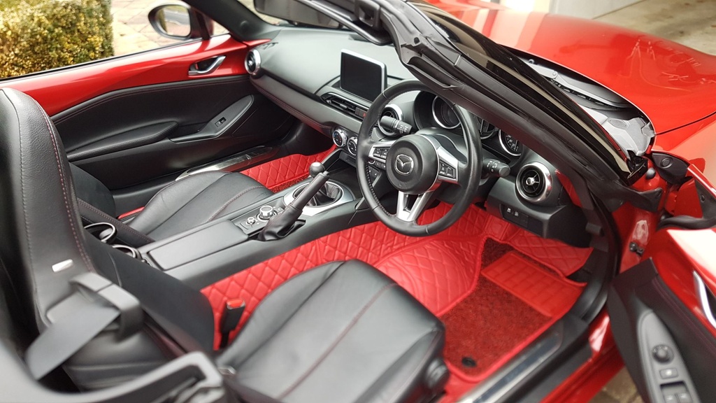 Quilted Floor mats Deluxe Version (Premade Material) For Miata ND/Mk4
