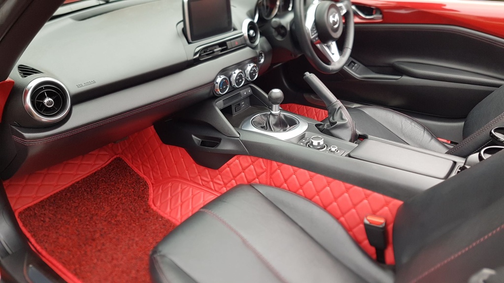 Quilted Floor mats Deluxe Version (Premade Material) For Miata ND/Mk4