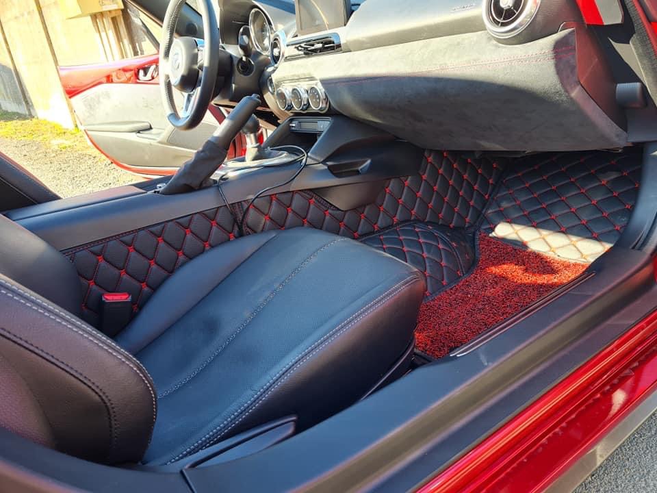 Quilted Floor mats Deluxe Version (Premade Material) For Miata ND/Mk4