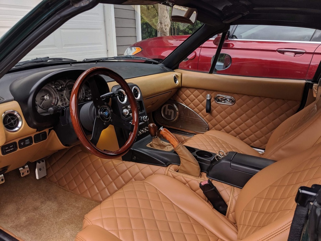 Quilted Leather Door Panels (Handmade) For Miata NA/Mk1