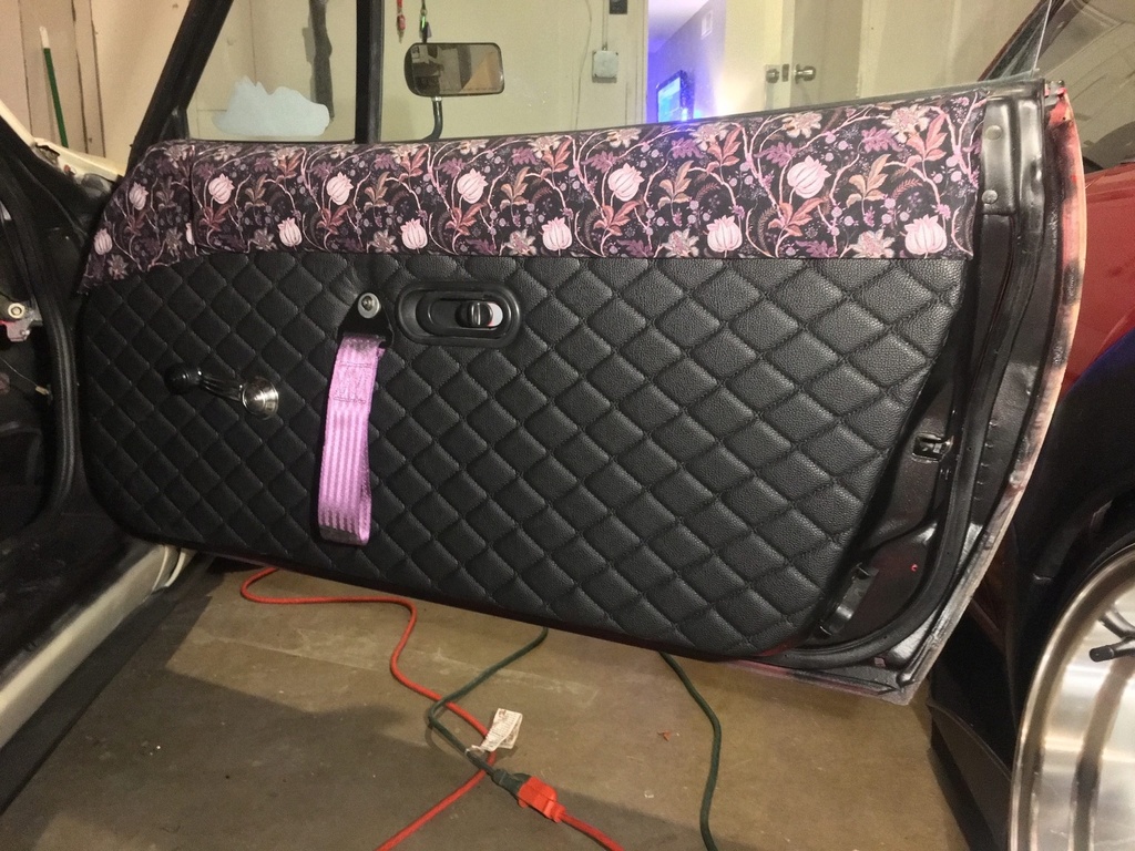 Quilted Leather Door Panels (Premade material) For Miata NA/Mk1