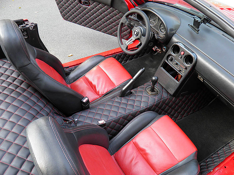 Quilted Transmission Tunnel Cover (Premade material) For Miata NA/NB