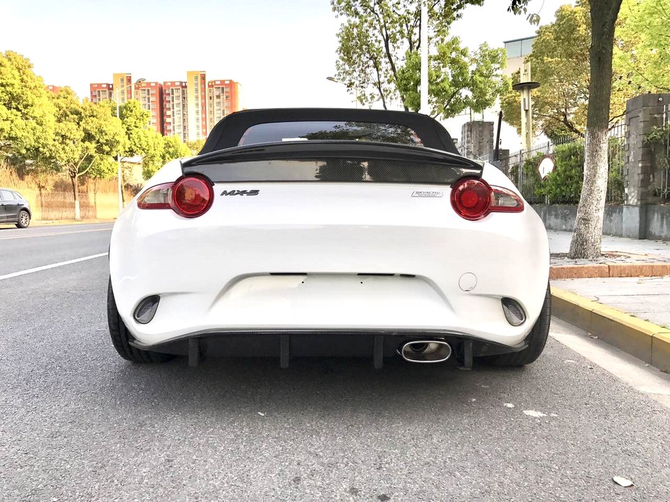 Rear Diffuser (OEM Exhaust) For Miata ND | CarbonMiata