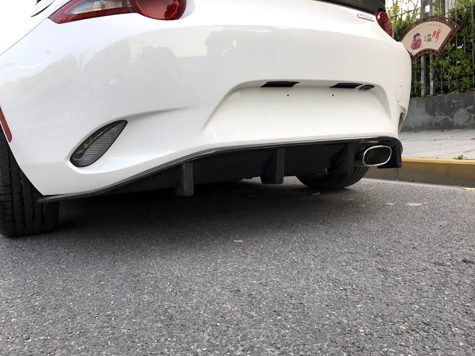 Rear Diffuser (OEM Exhaust) For Miata ND | CarbonMiata