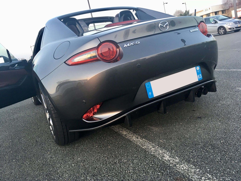 Rear Diffuser (OEM Exhaust) For Miata ND | CarbonMiata