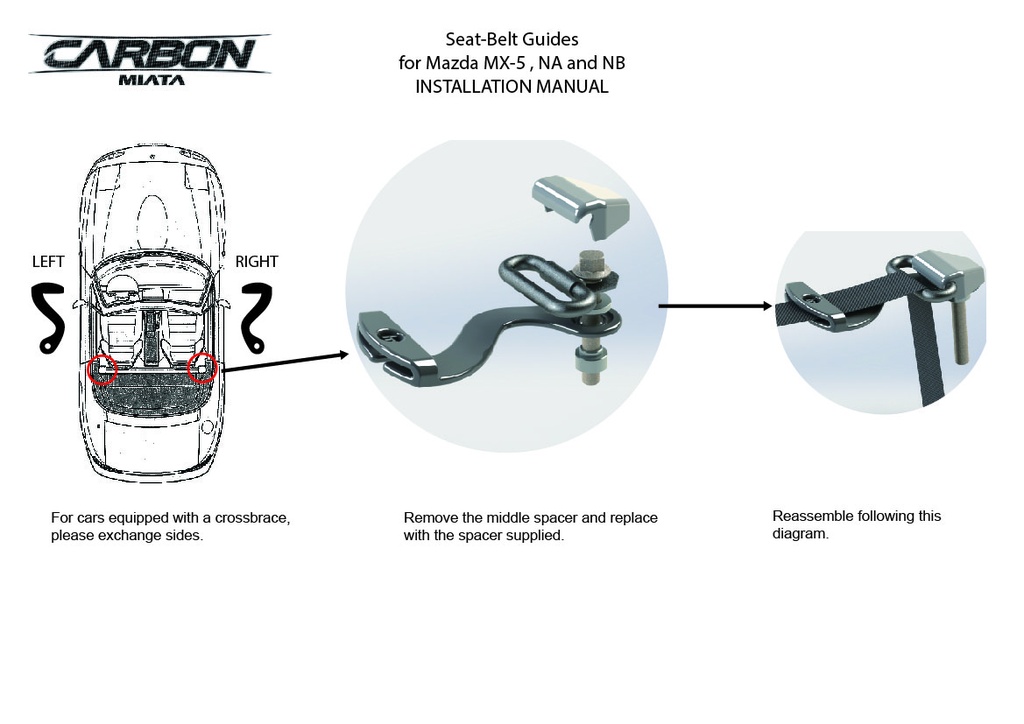 Seatbelts Extenders For Miata NA/NB