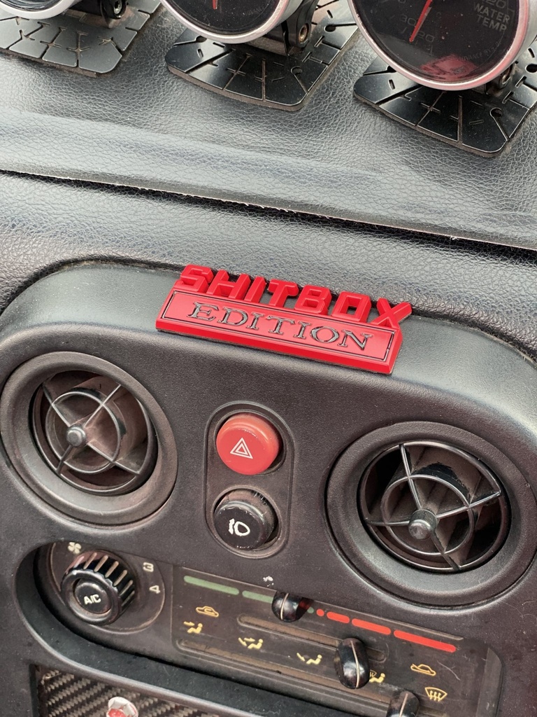 SHITBOX Logo For Miata NA/NB/NC/ND
