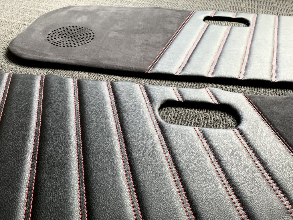 Striped Door Panels (Double-Stitching) For Miata NA/Mk1