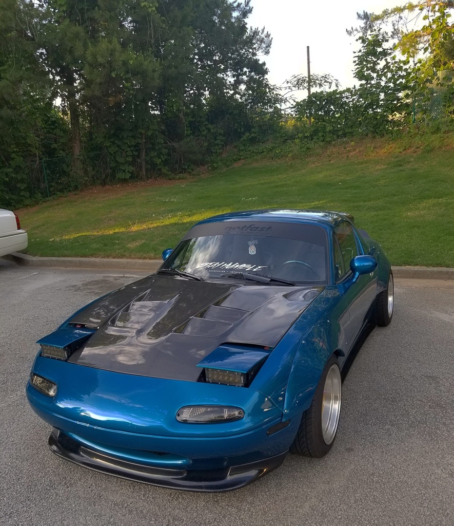 Vented Hood (AD9 Style) For Miata NA/Mk1