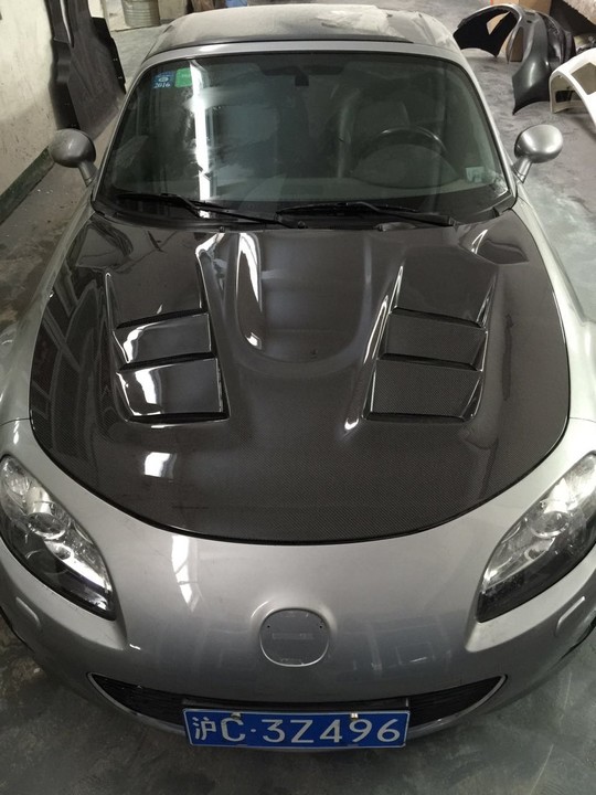 Vented Hood (AD9 Style) For Miata NC/Mk3