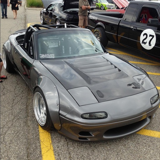 Vented Hood (Dmax Style) For Miata NA/Mk1
