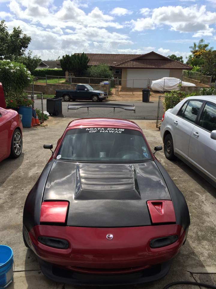 Vented Hood (Dmax Style) For Miata NA/Mk1