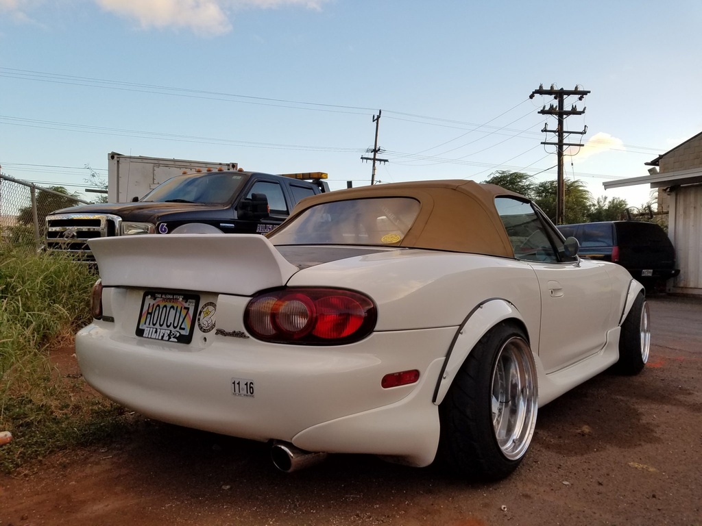 Ducktail Trunk Spoiler (Polyurethane) For Miata NB/Mk2