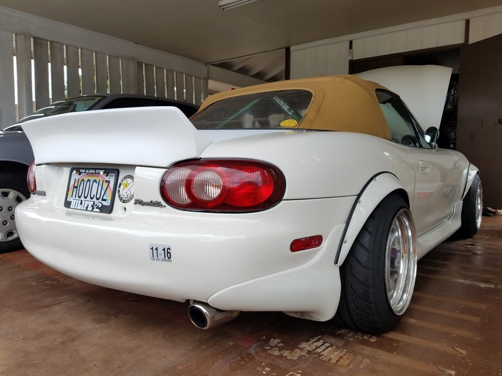 Ducktail Trunk Spoiler (Polyurethane) For Miata NB/Mk2