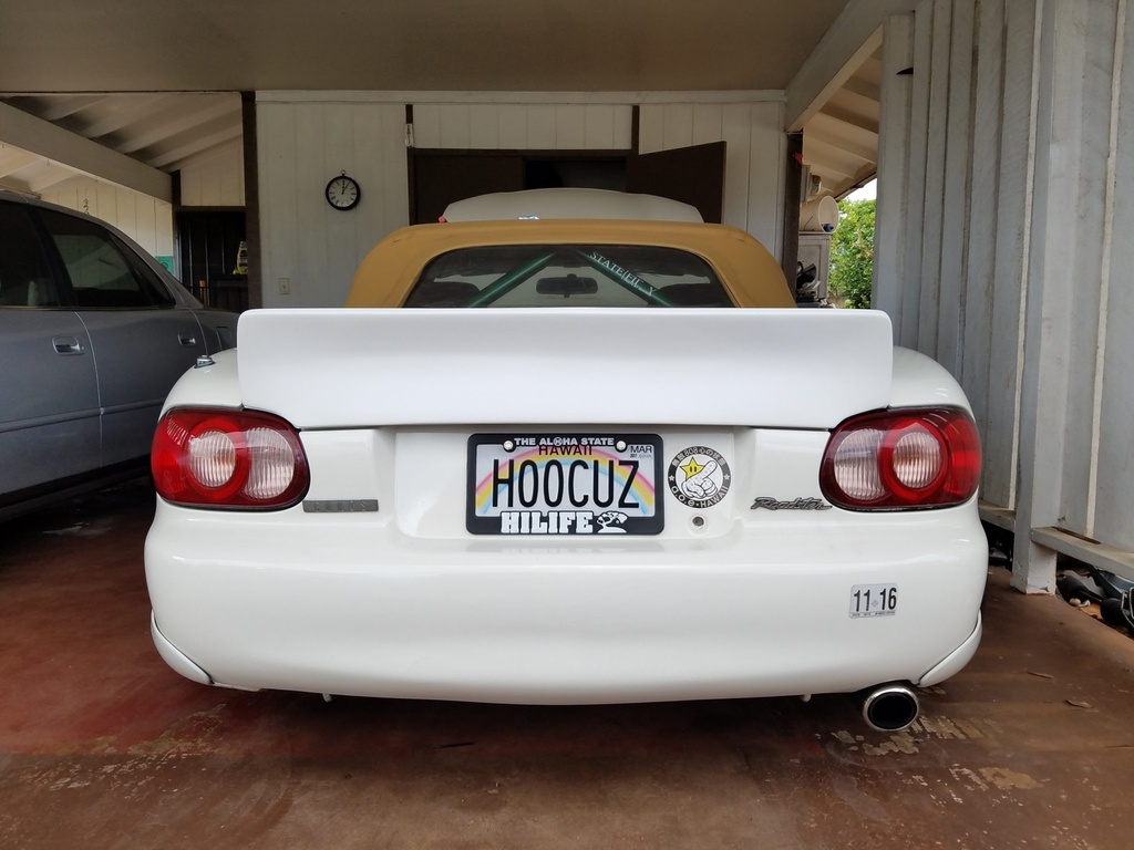 Ducktail Trunk Spoiler (Polyurethane) For Miata NB/Mk2
