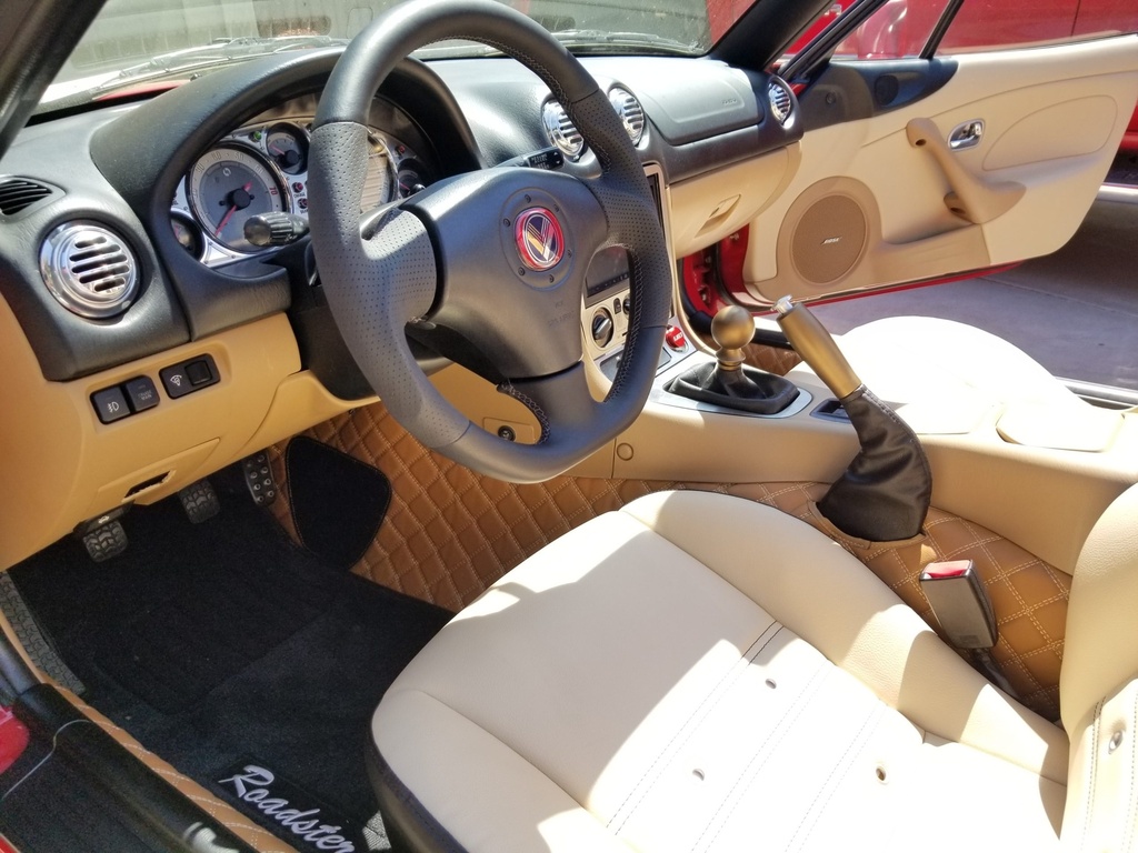 Interior Quilted 7 Trims Set For Miata NB/Mk2