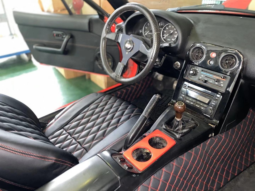 Interior Quilted Set (7 Trims Kit + Door Cards) For Miata NA/Mk1
