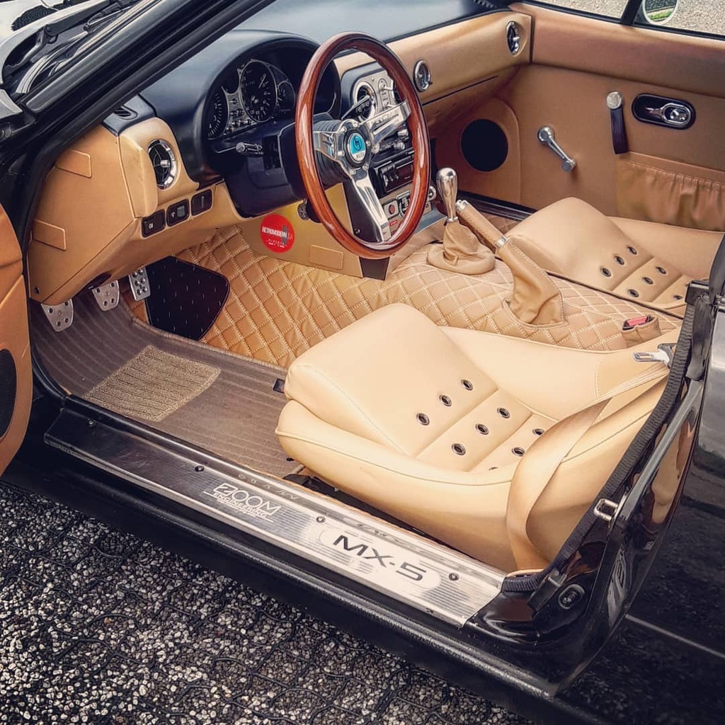Interior Quilted Set (7 Trims Kit + Door Cards) For Miata NA/Mk1
