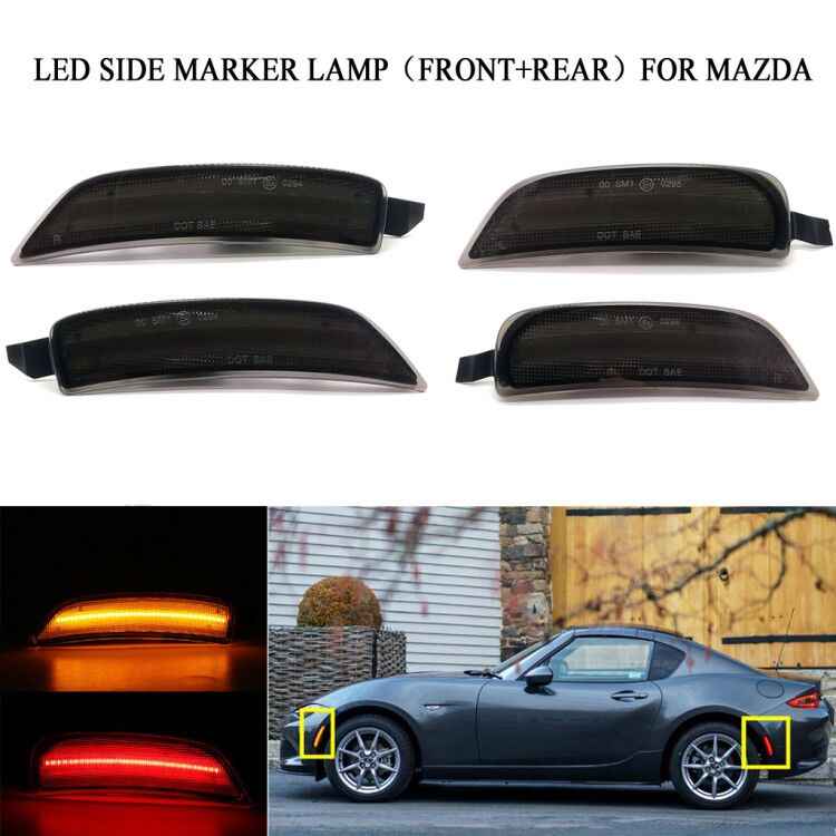 LED 4-Pieces Set Side Marker Lights (Smoked Design) For Miata ND/Mk4