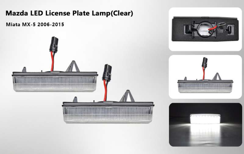 LED License Plate Lights for Miata NC/Mk3