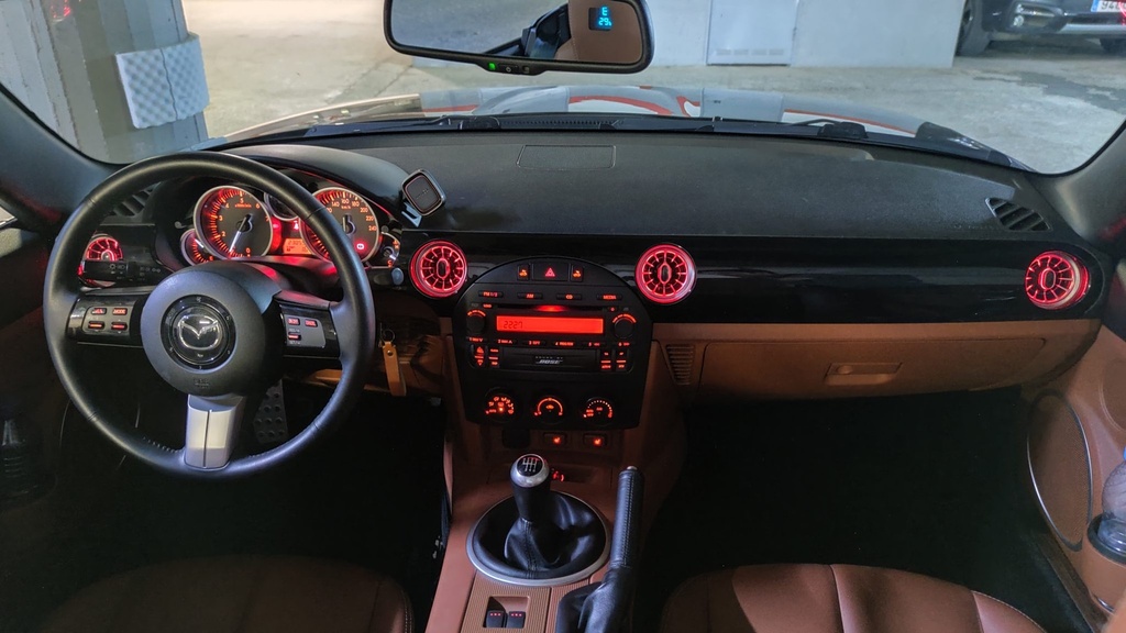 LED Multicolor Air Vents (App controlled) For Miata NC/Mk3